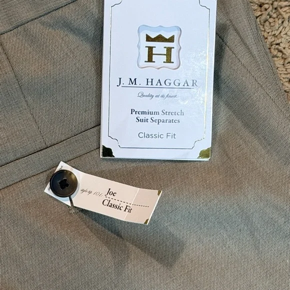 J.M. Haggar Premium Stretch Classic Fit Suit Separates Pants 40x32 NWT MSRP 100 - Picture 5 of 6